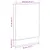 Produktbild 8 för Front för diskmaskin åldrat trä 45x3x67 cm konstruerat trä