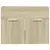 Produktbild 4 för Tvättställsskåp sonoma-ek 60x38,5x46 cm konstruerat trä