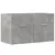 Produktbild 2 för Tvättställsskåp betonggrå 80x38,5x46 cm konstruerat trä
