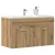 Produktbild 3 för Tvättställsskåp artisan ek 80x38,5x46 cm konstruerat trä