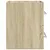 Produktbild 5 för Tvättställsskåp sonoma-ek 60x38,5x48 cm spånskiva