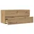 Produktbild 7 för Tvättställsskåp ek 100x38,5x45 cm konstruerat trä