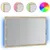 Produktbild 2 för Badrumsspegel med LEDs betonggrå 60x8,5x38 cm