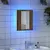 Produktbild 4 för Spegelskåp för badrum LED åldrat trä 40x12x45cm konstruerat trä