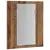 Produktbild 8 för Spegelskåp för badrum LED åldrat trä 40x12x45cm konstruerat trä