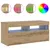 Produktbild 4 för TV-bänk med LED-lampor artisan ek 90x35x40 cm konstruerat trä