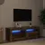 Produktbild 3 för TV-bänk med LED-lampor åldrat trä 120x35x40 cm konstruerat trä