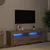 Produktbild 3 för TV-bänk med LED-lampor artisan ek 120x35x40 cm konstruerat trä