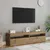 Produktbild 3 för TV-bänk med LED-belysning 2 st artisan ek konstruerat trä