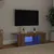 Produktbild 3 för TV-bänk med LED-lampor artisan ek 90x39x30 cm konstruerat trä