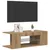 Produktbild 5 för TV-bänk med LED-lampor artisan ek 90x39x30 cm konstruerat trä