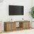 Produktbild 3 för TV-bänk med LED-lampor artisan ek 120x30x36 cm konstruerat trä