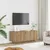 Produktbild för TV-bänk med LED-lampor artisan ek 100x35x40 cm konstruerat trä