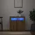 Produktbild 3 för Skänk med LED-belysning artisan ek 80x35x75 cm konstruerat trä