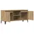 Produktbild 7 för Tv-bänk artisan ek 102x35x50 cm konstruerat trä