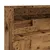 Produktbild 7 för Sänggavel m förvaring åldrat trä 200x19x103,5cm konstruerat trä