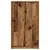 Produktbild 4 för Skoskåp åldrat trä 59x35x100,5 cm konstruerat trä