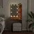 Produktbild 4 för Sminkbord med LED åldrat trä 60x40x140 cm