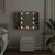 Produktbild 4 för Spegelskåp med LED åldrat trä 76x15x55 cm konstruerat trä