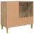Produktbild 7 för Tvättställsskåp ek 65x33x60 cm konstruerat trä