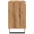 Produktbild 5 för Badrumsskåp artisan ek 58x33x60 cm konstruerat trä