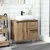 Produktbild 3 för Tvättställsskåp artisan ek 65x33x60 cm konstruerat trä
