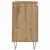 Produktbild 6 för Tvättställsskåp artisan ek 65x33x60 cm konstruerat trä