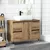 Produktbild 3 för Badrumsskåp artisan ek 80x33x60 cm konstruerat trä