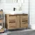 Produktbild 3 för Badrumsskåp artisan ek 80x33x60 cm konstruerat trä