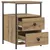 Produktbild 7 för Sängbord artisan ek 34x35,5x50 cm konstruerat trä