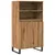 Produktbild 2 för Högskåp artisan ek 60x36x110 cm konstruerat trä