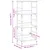 Produktbild 9 för Bokhylla åldrat trä 50x33x117,5 cm konstruerat trä