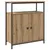 Produktbild 2 för Skänk artisan ek 70x30x80 cm konstruerat trä
