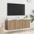 Produktbild 3 för Väggmonterad tv-bänk 2 st ek 60x30x41 cm