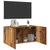 Produktbild 4 för Väggmonterad tv-bänk gammalt trä 80x30x41 cm