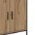 Produktbild 9 för Tvättställsskåp ek 60x30x60 cm konstruerat trä