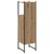 Produktbild 7 för Badrumsskåp ek 33x33x120,5 cm konstruerat trä