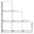 Produktbild 5 för Bokhylla/Rumsavdelare 3 hyllplan vit 99x29x99cm konstruerat trä