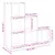 Produktbild 11 för Bokhylla/Rumsavdelare 3 hyllplan svart 99x29x99 cm konstr. trä