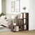 Produktbild 4 för Bokhylla/Rumsavdelare 3 hyllplan brun ek 99x29x99cm konstr. trä