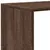 Produktbild 9 för Bokhylla/Rumsavdelare 3 hyllplan brun ek 99x29x99cm konstr. trä