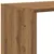 Produktbild 9 för Bokhylla/Rumsavdelare 3 hyllplan ek 99x29x99 cm konstruerat trä