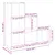 Produktbild 11 för Bokhylla/Rumsavdelare 3 hyllplan ek 99x29x99 cm konstruerat trä