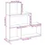 Produktbild 11 för Bokhylla/Rumsavdelare 3 hyllor ek 123x29x123 cm konstruerat trä