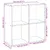 Produktbild 11 för Bokhylla/Rumsavdelare svart 69,5x29x69,5 cm konstruerat trä