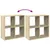 Produktbild 8 för Bokhylla/Rumsavdelare sonoma-ek 69,5x29x69,5 cm konstruerat trä