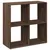 Produktbild 2 för Bokhylla/Rumsavdelare brun ek 69,5x29x69,5 cm konstruerat trä