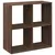 Produktbild 7 för Bokhylla/Rumsavdelare brun ek 69,5x29x69,5 cm konstruerat trä