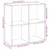Produktbild 11 för Bokhylla/Rumsavdelare brun ek 69,5x29x69,5 cm konstruerat trä
