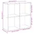 Produktbild 12 för Bokhylla/Rumsavdelare ek 69,5x29x69,5 cm konstruerat trä